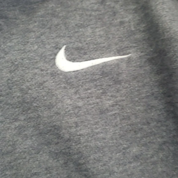 Nike Heather Gray Full Zip Hoodie with White Accents Size XS - Picture 5 of 10